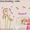 Wall Sticker Flying Dandelion uk.90x60