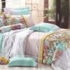 Bed Cover Set Bunga Hijau uk.100 t.25cm