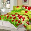 Bed Cover Set Tulip Hijau uk.180 t.25cm