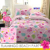 Sprei Panca STAR Flamingo Beach Party